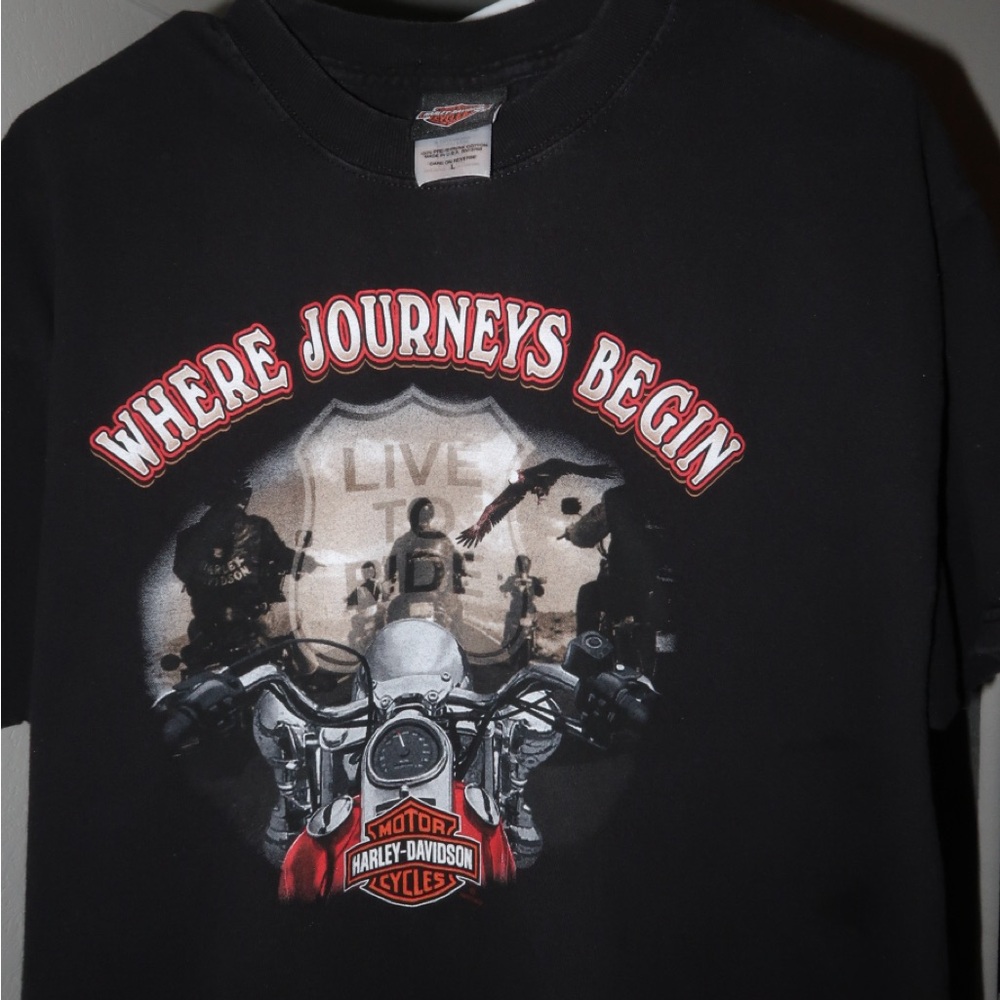 Harley Davidson Where Journeys Begin T-shirt